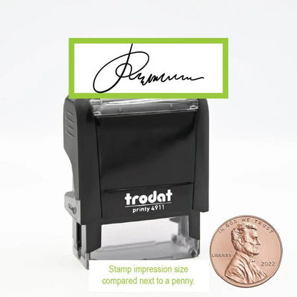 Signature Stamp Extra Small Ideal 4911 Self - Inking Stamp - Creative Rubber Stamps