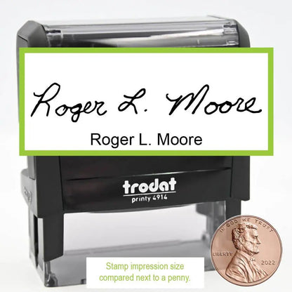 Signature Stamp Large Name Trodat Printy 4914 Self - Inking Stamp - Creative Rubber Stamps