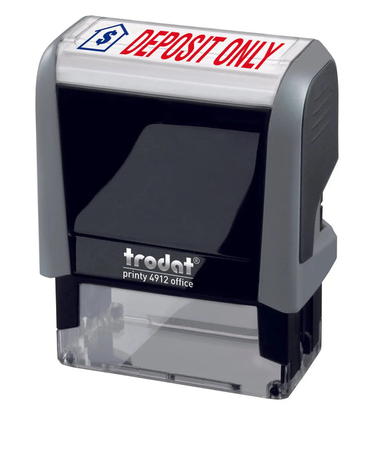 Trodat DEPOSIT ONLY Self - inking Stamp - Creative Rubber Stamps