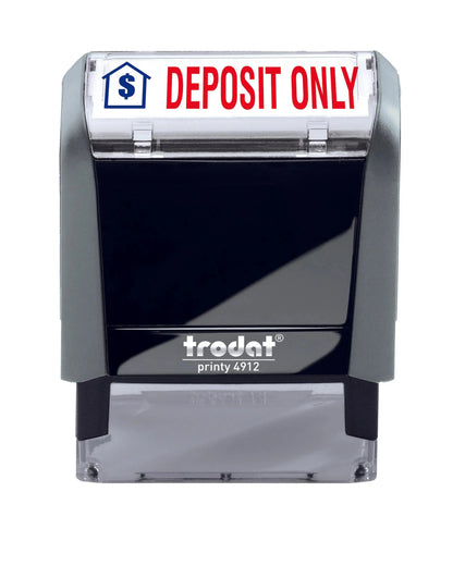 Trodat DEPOSIT ONLY Self - inking Stamp - Creative Rubber Stamps