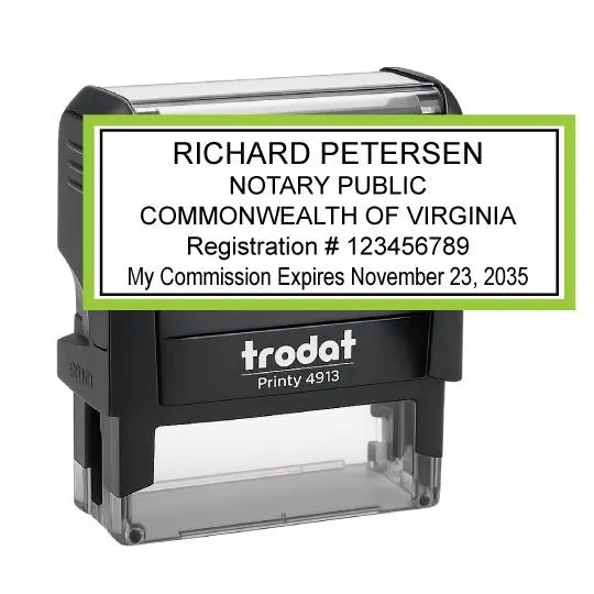 Virginia Notary Public Self-Inking Stamp - Creative Rubber Stamps