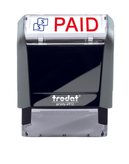 Trodat PAID Ideal 4912 Custom Self-Inking Rubber Stamp