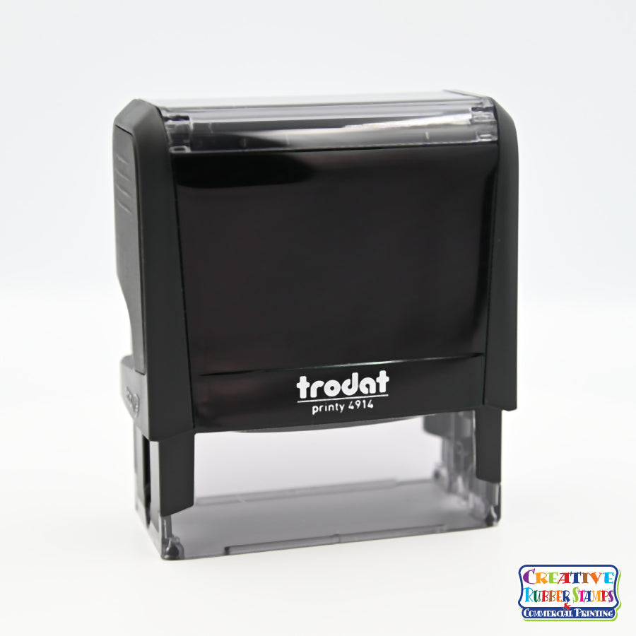 Signature Stamp Large Name Top Self-Inking Stamp – Creative Rubber Stamps