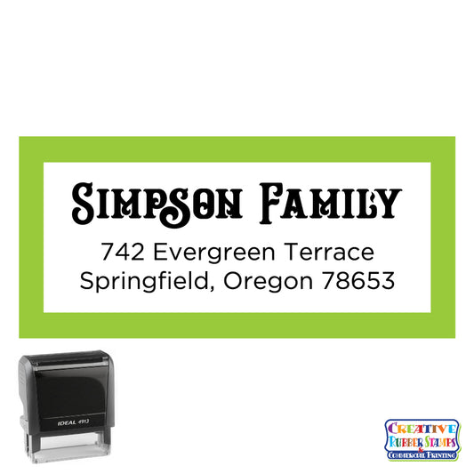 Evergreen Personalized Self-Inking Stamp