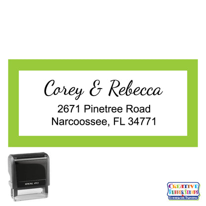 Pinetree Personalized Self-Inking Stamp